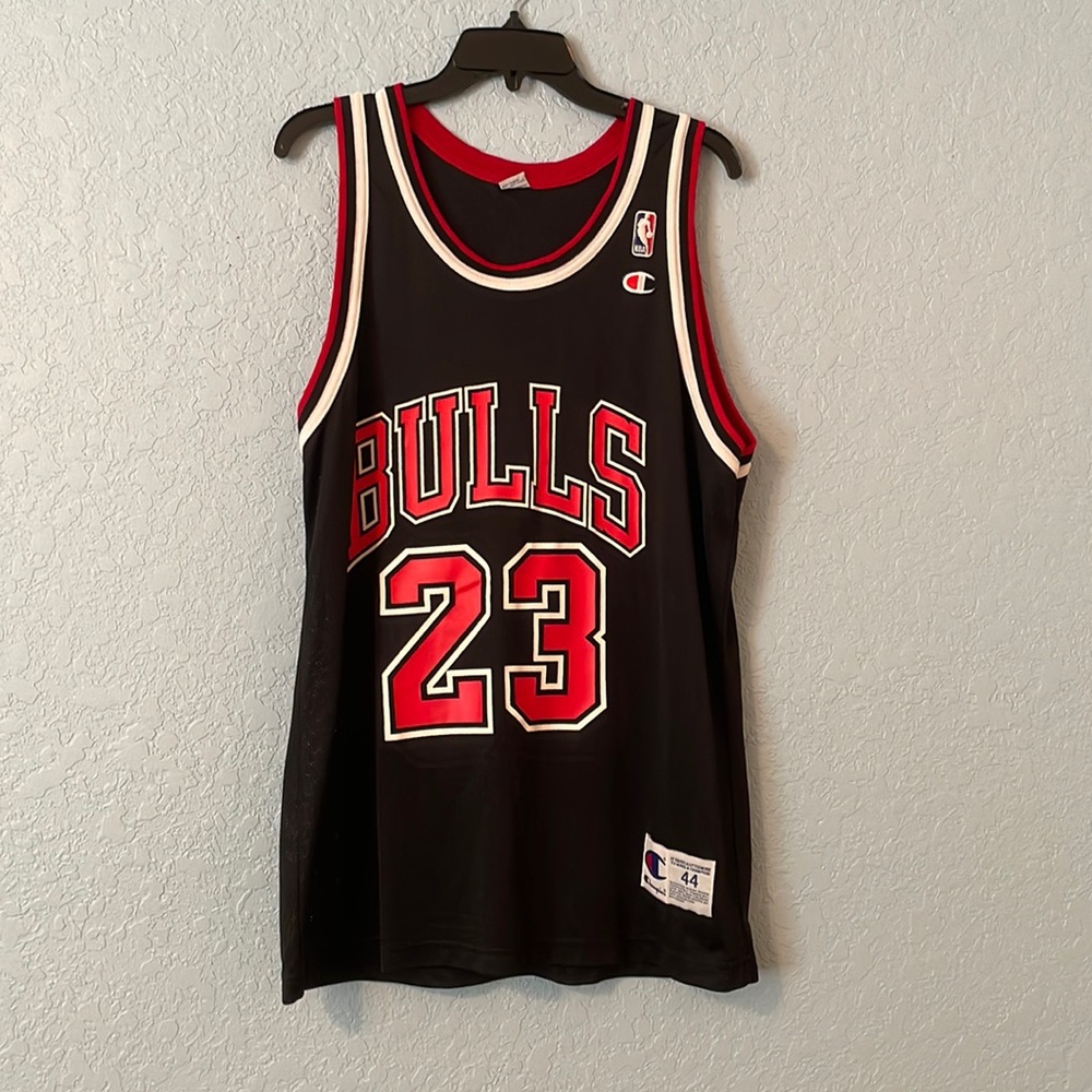 Black and Red- Bulls Jordan Jersey #23